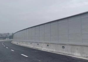 China Soundproof Highway Noise Barrier with H Shaped Steel Columns on sale
