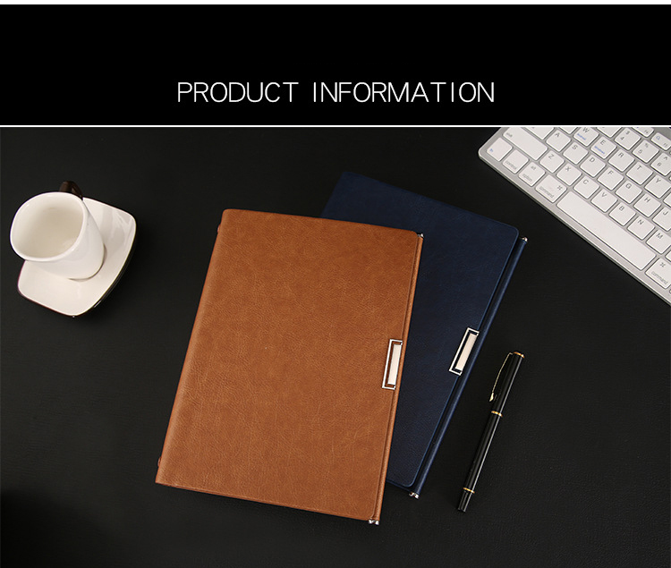 Customized A5 Business Notebook with Portable Loose-leaf Design and Leather Cover