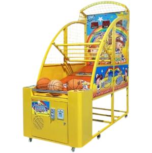 Wholesale Playfun luxury indoor vertical coin machine children Automatic Basketball shooting machine kit from china suppliers