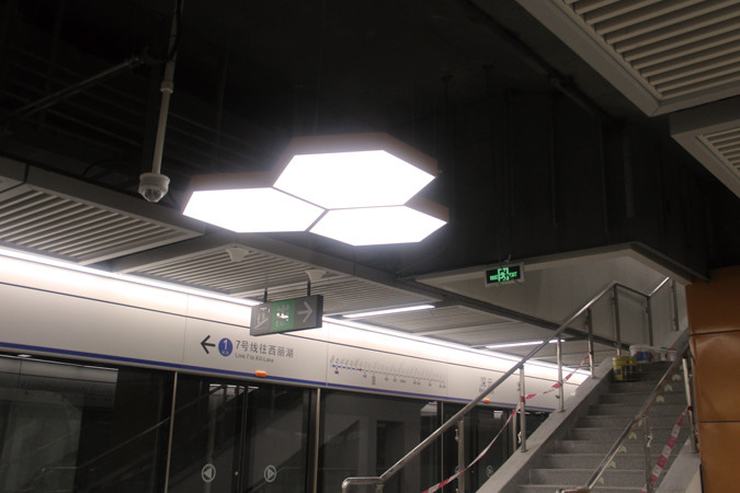 2700K-3500K Hexagon LED Panel Light Suspension Led Panel For Metro Station