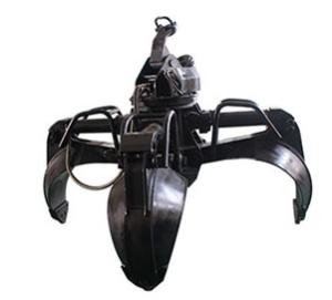 Wholesale Hydraulic Mini Digger Attachments , Orange Peel Grapple Tool Heavy Duty Rock Handling from china suppliers