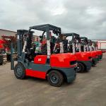 3500kg CPCD35 Diesel Powered Forklift Truck With Duplex Full Free Lift Mast