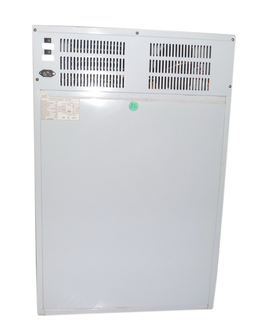 105L Upright beverage display cooler 2 glass door vertical showcase cold drink/soft drink refrigerator SC105L