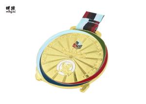 Wholesale Soft Enamel Fill Gold Custom Award Medals Zinc Alloy With Polyester Ribbon from china suppliers