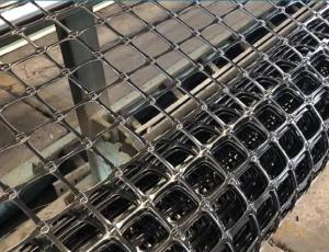 Wholesale 65x65mm PP Extruded Biaxial Fiberglass Geogrid Retaining Wall Mesh 30/30kn from china suppliers