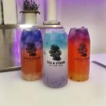 Pet Beverage Glass Bottle , Glass Drink Bottles 650ml Can Style Easy Open