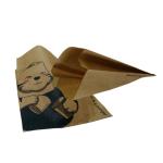 Foods Translucent Biodegradable Wax Paper Bags With Adhesive Strip Gusset