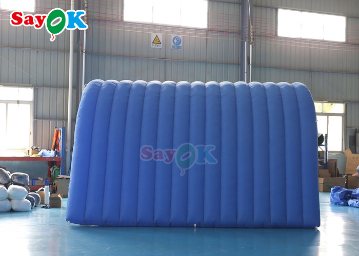 Navy Blue Custom Inflatable Tunnel 5x5x3mH Inflatable Football Entrance