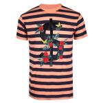 Embroidered Military T Shirt , Cotton Camouflage T Shirts Floral Pattern
