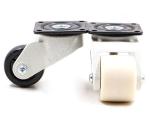 Nylon 150KG Adjustable Height Caster Wheels 2 Inch Swivel Casters