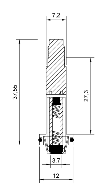 Dimension of BAPC207024001 Armature Assembly: