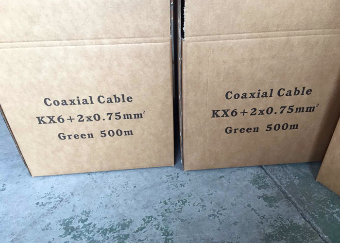 KX6A+2C Alim Rg6 Siamese Coaxial Cable 18AWG For Video Transmission