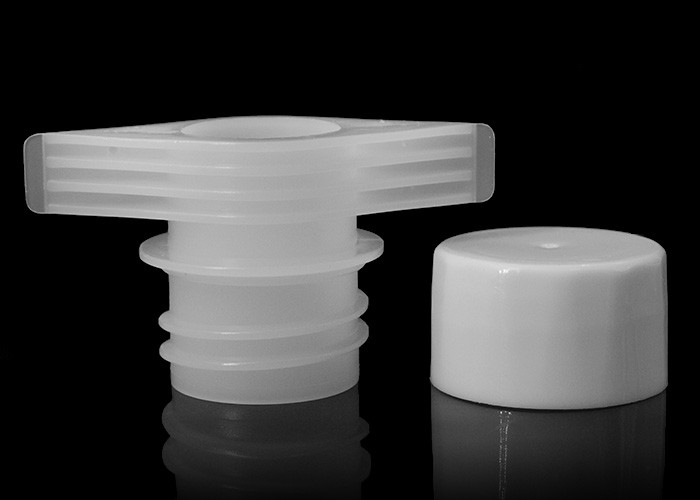 24.5mm External Diameter Plastic Spout Caps For Laundry Detergent Liquid Pouch