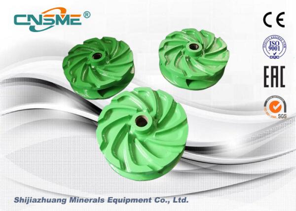 6 Inch Metal Lined Slurry Pump Parts Centrifugal High Chrome Alloy Impeller