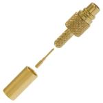 Gold RF RG188 Coax Cable Connector SSMB Nano Crimp For Video Signal