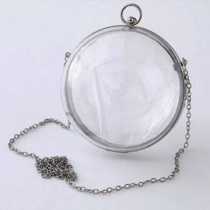 Wholesale Ready To Ship: Novelty Ladies Purses Metal Ring Handle Acrylic Handbag Women Evening Bags from china suppliers