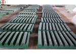 High Manganese Steel Casting Jaw Crusher Wear Parts Fixed/Swing Jaw Plate