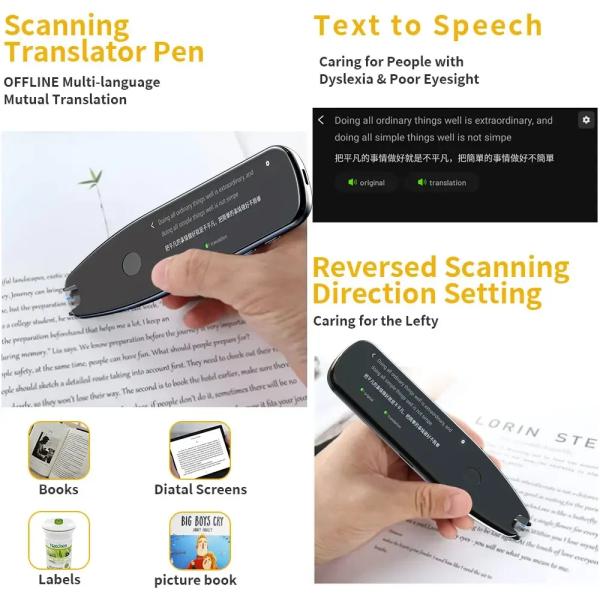X5Pro Smart Voice Scan Translation Pen Real-Time Multi Language Translation