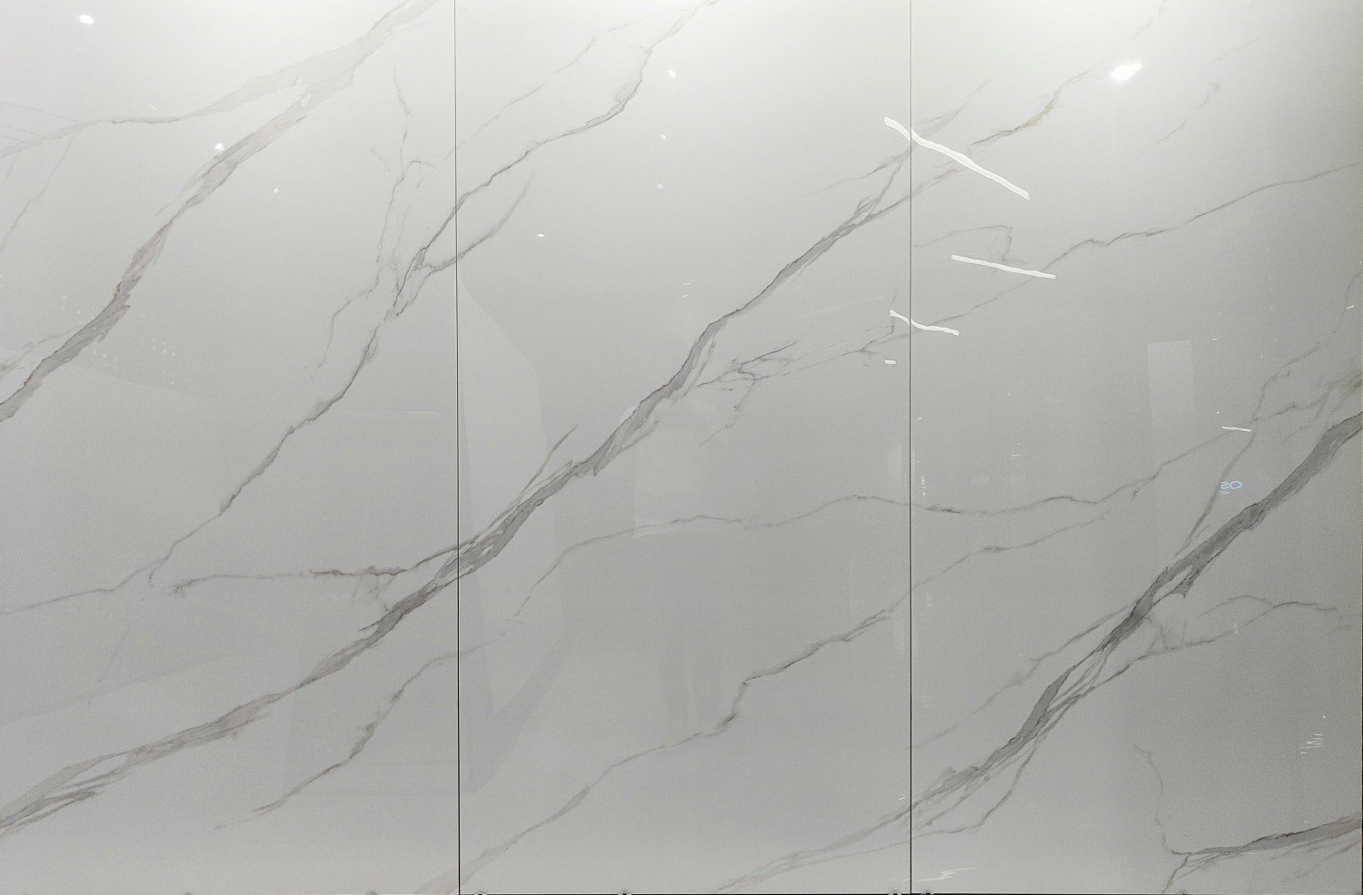 Inside Floor Antibacterial White Polished Porcelain Tile For Bathroom And Grade AAA 900x1800x9mm For Rebuilding