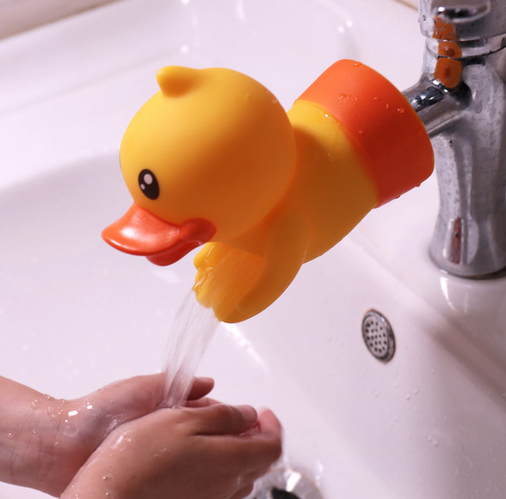 Eco-friendly Duck Faucet Extender Cute Design Safety Protective , Bathtub Faucet Extender