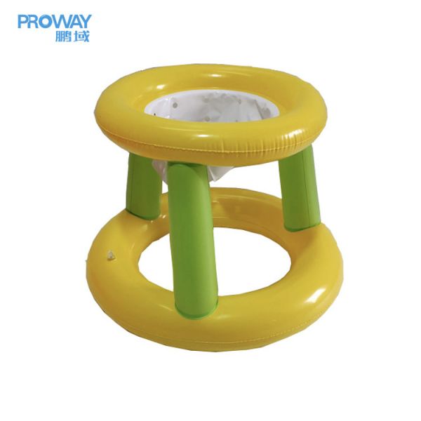 Custom Inflatable Pool Basketball Hoop with Pool-Ready Build and Easy to Use Design for Water Sports Games
