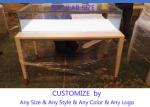Simple Usefull Modern White Wood Glass Counter Display For Jewelry