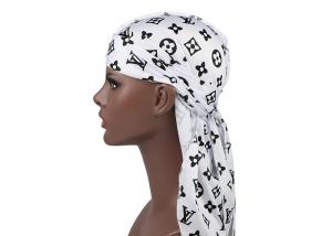 Wholesale Black And White LV Silk Silky Satin Designer Durag Supplier Wholesale from china suppliers