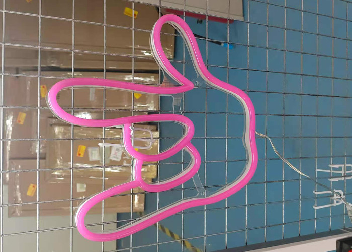 Pink Palm Hazard Free AU Plug 6ft Wire Led Neon Signs