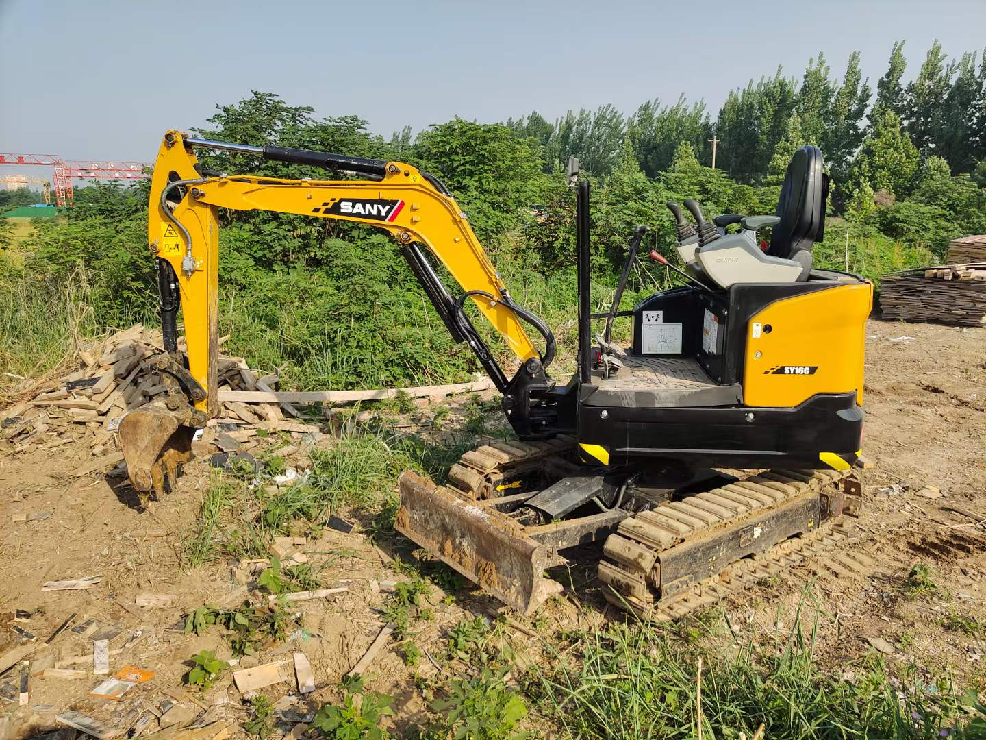 Forestry Work Used Mini Excavator SY16C SY18C SY26U SY35U SY50U Mini Crawler Excavator