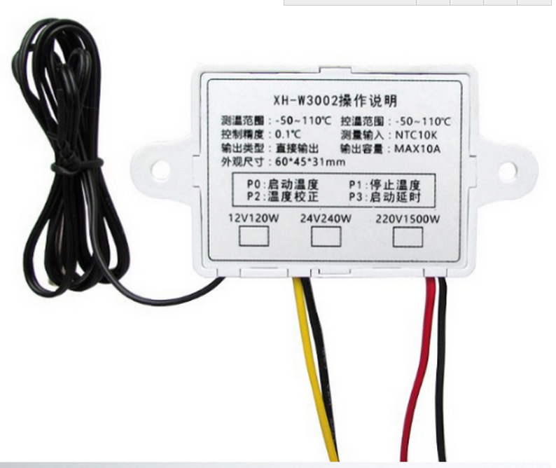 XH - W3002 digital thermostat temperature microcomputer temperature controller 12v