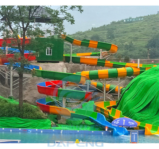 7.0m Height Large Commercial Water Slides Fiberglass Professional Water Slide