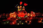 Popular Fabric Chinese Lanterns Hand Made For Lantern Festival Light Show