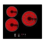 ODM Electric Radiant 3 Burner Infrared Cooktop