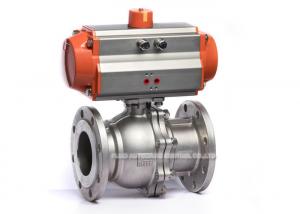 Wholesale Dn15 - Dn100 2 Way Pneumatic Solenoid Valve Stainless Steel Flange Ball Valve from china suppliers