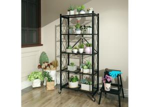 Wholesale Nice-designed Folding Household Metal Shelving for Decoration &amp; Storage 150kg / layer from china suppliers