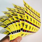 BOPP Marketing Custom Retail Stickers CMYK Print Permanent Promotional Labels