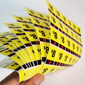 Wholesale BOPP Marketing Custom Retail Stickers CMYK Print Permanent Promotional Labels Stickers from china suppliers