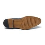 Anti Skid Rubber Outsole Mens Leather Dress Shoes
