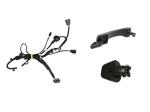 Front External Car Door Accessories Black Touch Door Handle