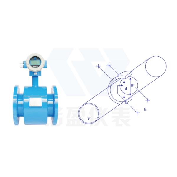 High Accuracy And Reliability Pipeline Electromagnetic Flowmeter No Flow-Obstructing Parts