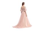 Elegant Europe Style Evening Dinner Dresses A - Line Soft And Romantic