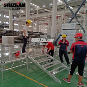 Wholesale Entertainment Aluminium Glass Wedding Decoration Stage 30x30x2mm from china suppliers