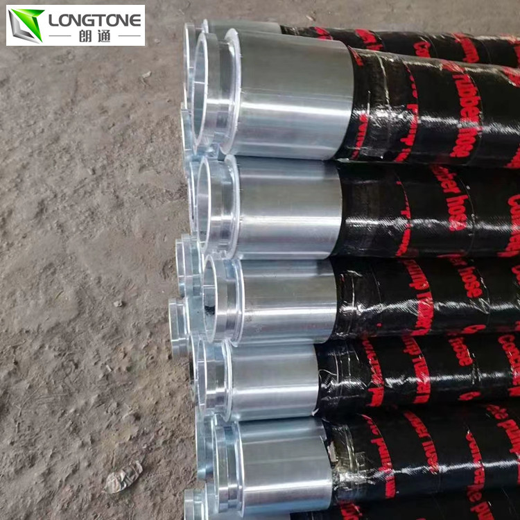 Flexible Concrete Mixer Parts Wear Resisting 6 Inch Concrete Pump Rubber Hose