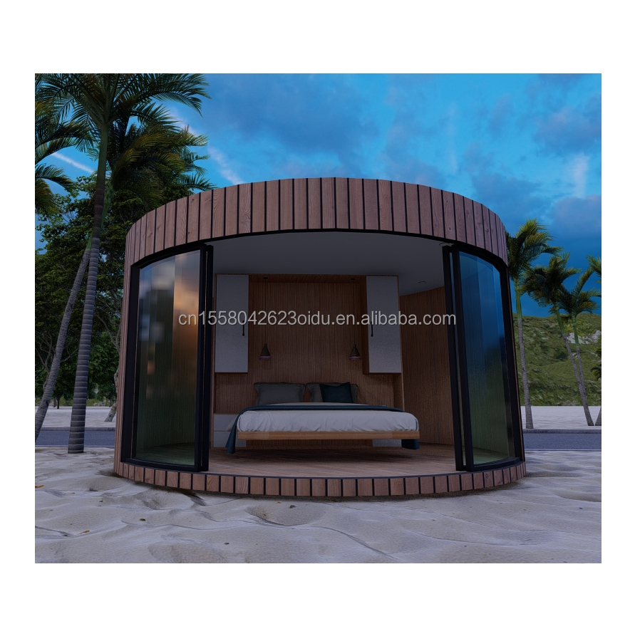 50/75/100mm Wave Sandwich Panel Wall EU Prefabricated Container House for Couples' Residential or Hotel