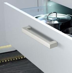 Wholesale 224mm Brushed Stainless Steel U Shape Silver Furniture Handle With Screws from china suppliers