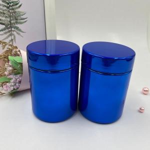 Wholesale 2oz 6oz 8oz 10oz 16oz 20oz Nutritional Supplement Containers Electroplated Metal Blue from china suppliers