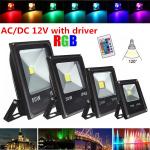 Durable Outdoor LED Flood Lights Waterproof , RGB 12v Outside Security Lights