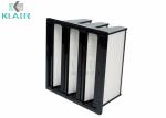 Abs Frame Mini Pleat Glass Fiber Compact Air Filter For Large Air Volume