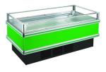 Clear Glasses Open Single Chest Deep Freezer For Frozen Seafood Fish