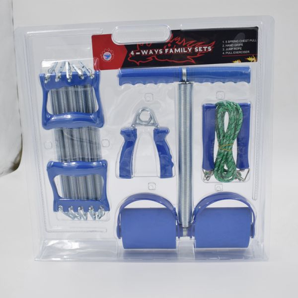 Complete Home Workout Set Pedal Resistance Trainer Jump Rope Hand Grip Versatile Fitness Tools For Arm Leg Core Training Anytime Anywhere